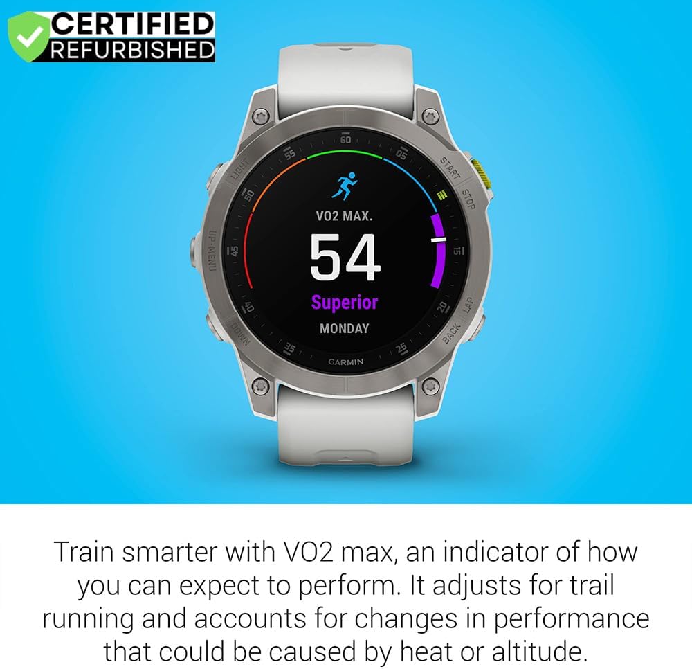 Garmin 010-N2582-20 Epix Gen 2 Premium Active Smartwatch 47 mm White Titanium (Renewed) Bundle with 2 YR CPS Enhanced Protection Pack