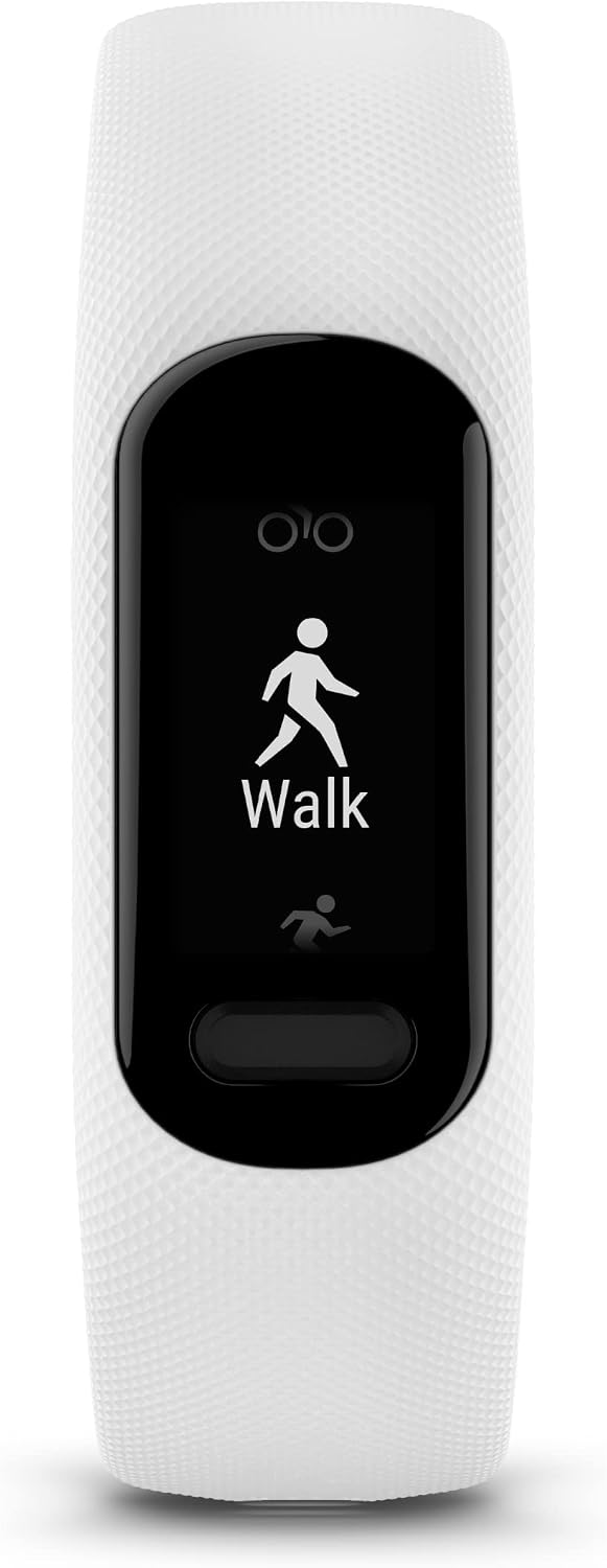 Garmin vívosmart® 5, Fitness Tracker, Long-Lasting Battery, Simple Design, White