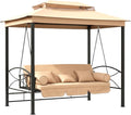 Garden Winds Reinforced Replacement Canopy Top Cover Compatible with The Debora Gazebo 01-0884 Swing - Classic Sand, Riplock 350