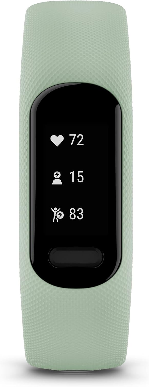 Garmin vívosmart® 5, Fitness Tracker, Long-Lasting Battery, Simple Design, Cool Mint