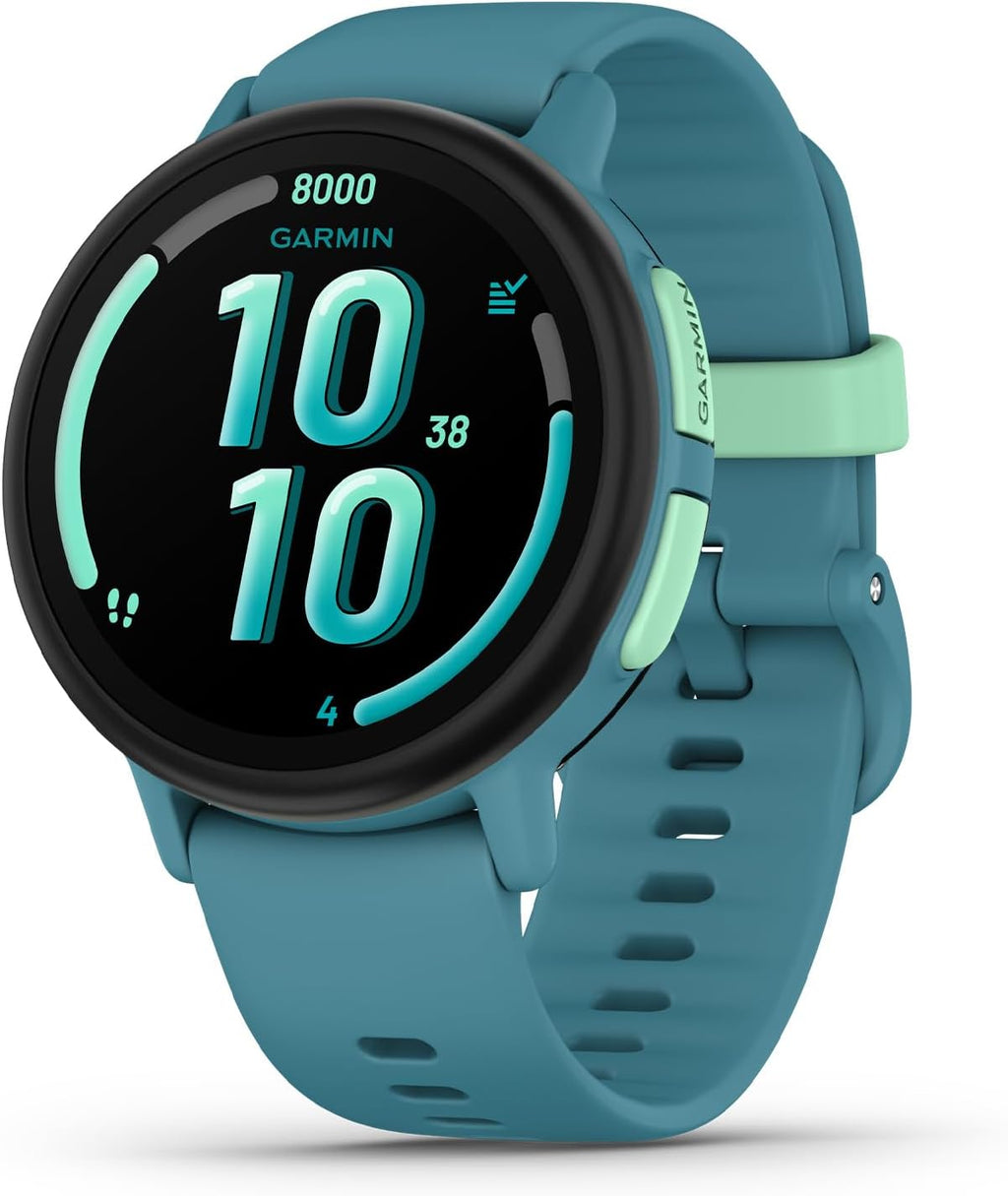 Garmin Bounce™ 2, Kids Smartwatch with Calling, Messaging and Location Tracking Features, Turquoise