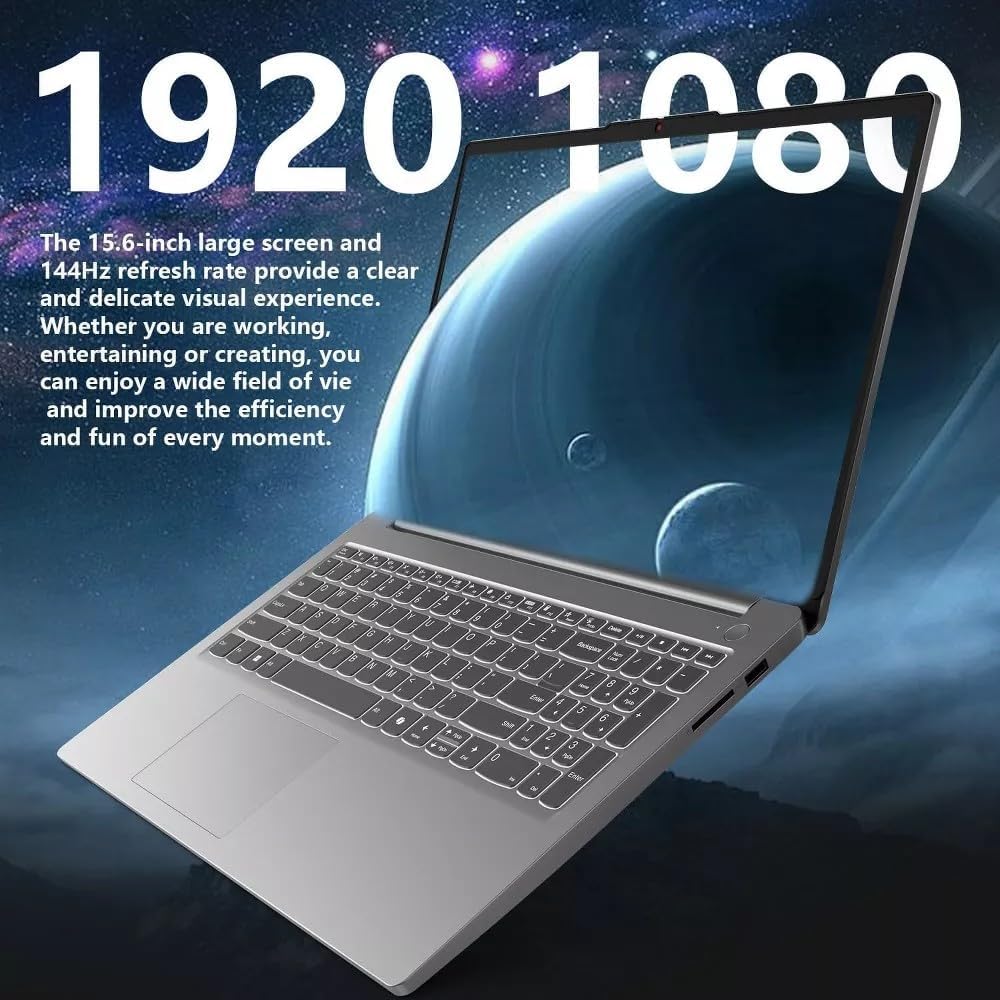 Lenovo LOQ Essential 15.6' FHD 144Hz Gaming Laptop, Intel Core i5-12450HX (8 Cores, 12 Threads), 16GB DDR5, 1TB SSD, GeForce RTX 3050, HDMI, Wi-Fi 6, Bluetooth, Card Reader, Windows 11, Luna Grey
