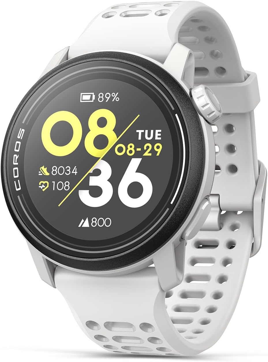 COROS PACE 3 GPS Sport Watch - Lightweight, Comfortable Running Watch, 17-Day Battery Life, Accurate GPS, Heart Rate Monitor, Navigation, Sleep Tracking - White Silicone