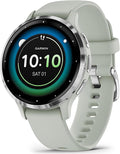 Garmin Venu 3S Health Fitness GPS Smartwatch Silver Bezel/Gray Band (41mm) - (Renewed)