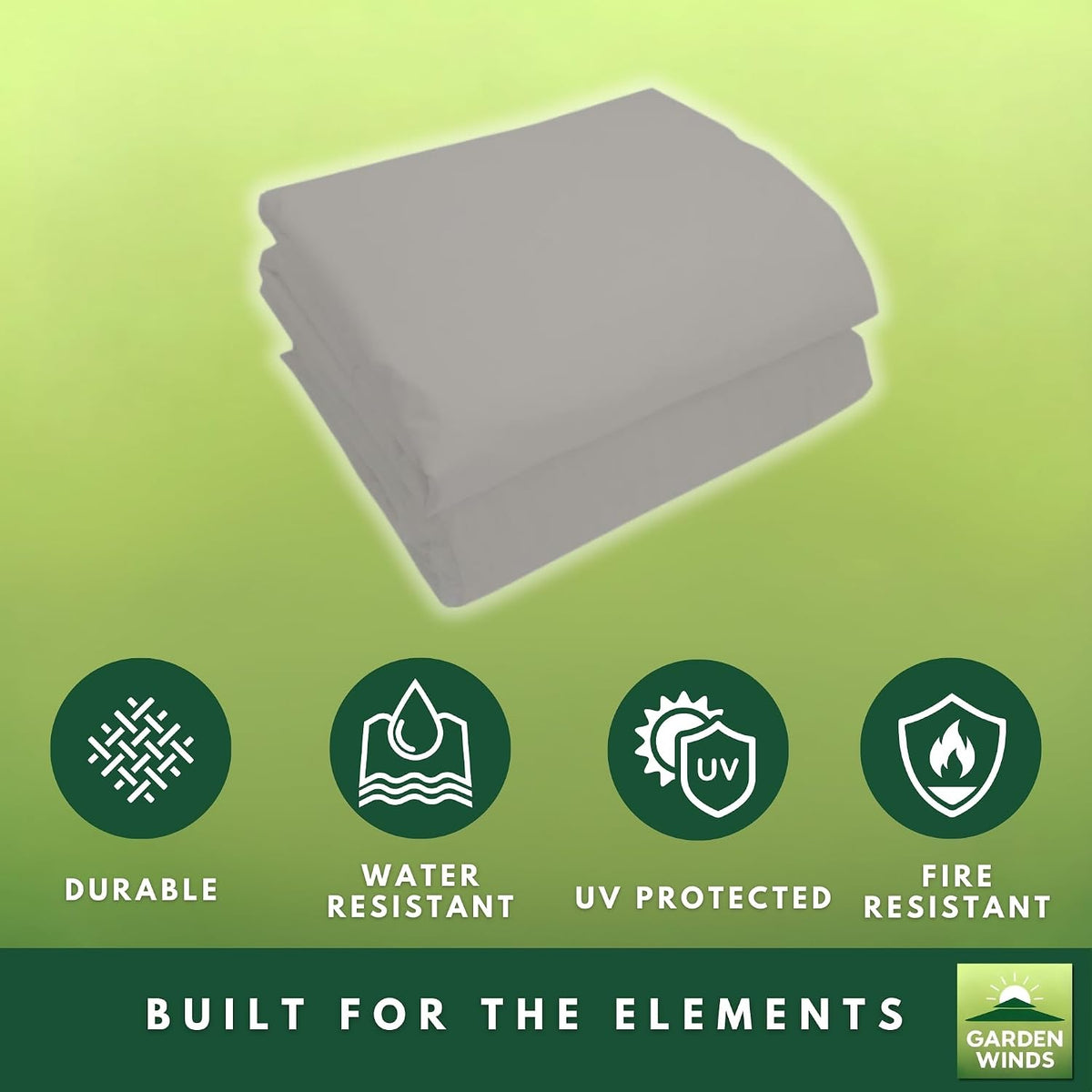 Garden Winds Reinforced Replacement Canopy Top Cover and Netting Set Compatible with The Coleman 2000013063 Back Home 10' x 12' Portable Gazebo – Classic Stone, Riplock 350