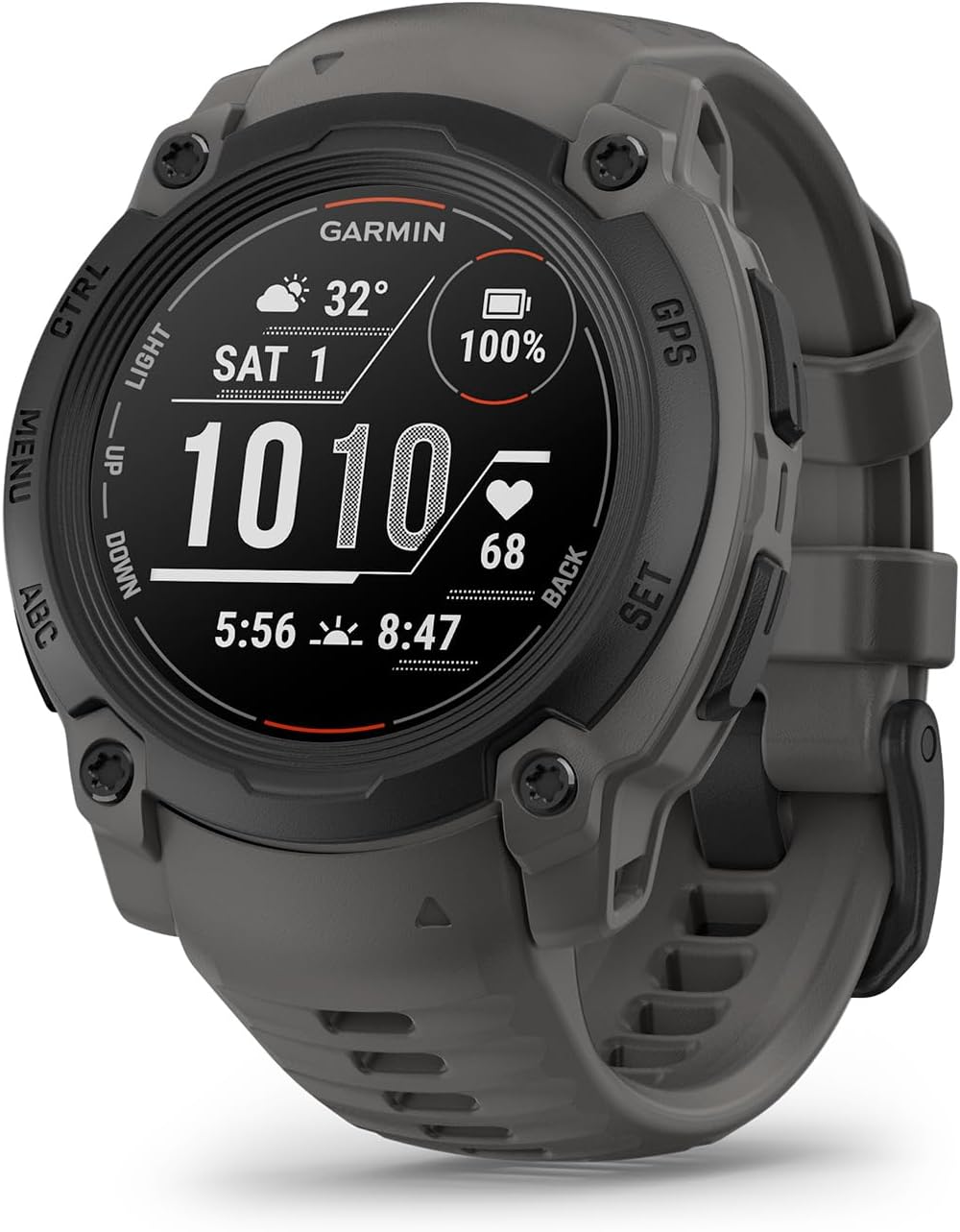 Garmin Instinct® E 40mm, Rugged Outdoor GPS Smartwatch, 24/7 Health Monitoring, Wrist-Based Heart Rate, Up to 16 Days of Battery Life, Charcoal