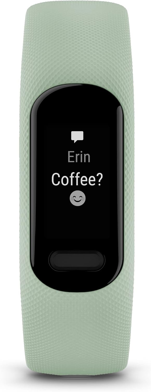 Garmin vívosmart® 5, Fitness Tracker, Long-Lasting Battery, Simple Design, Cool Mint