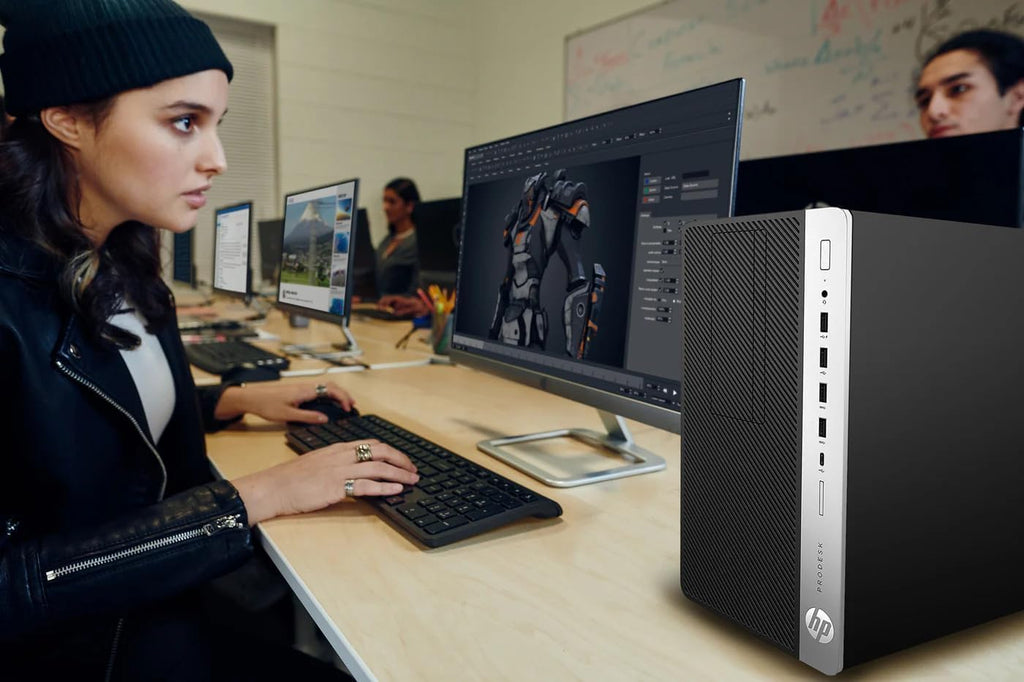 HP ProDesk 600G4 Tower Desktop Computer | Intel i7-8700 (3.4) | 16GB DDR4 RAM | 1TB SSD Solid State | Wi-Fi 5G + Bluetooth | Windows 11 Professional | Home or Office PC (Renewed)