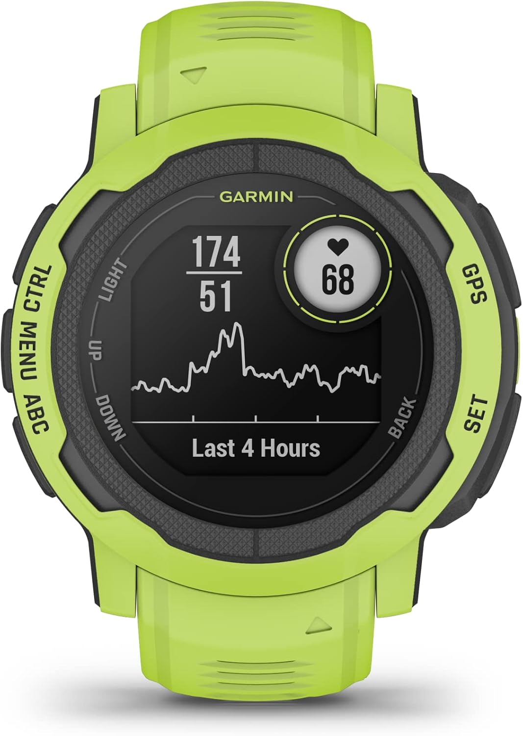 Garmin Instinct 2, Rugged GPS Outdoor Watch, Multi-GNSS Support, Tracback Routing, Electric Lime (Renewed)
