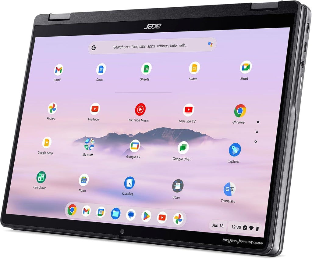 Acer Chromebook Plus Spin 514 2-in-1 Laptop (14' FHD+ Touchscreen, Intel Core i5-1334U, 8GB DDR5, 640GB (512GB SSD+128GB SD Card)), Backlit KB, 1080p Webcam, Wi-Fi 6E, IST HUB, Chrome OS w/Google AI