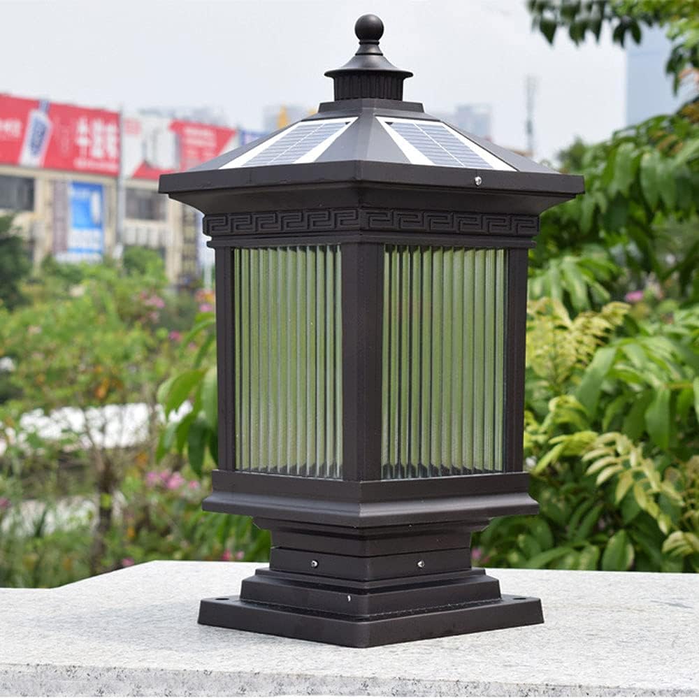 Landscape Outdoor Courtyard Garden Decorative Lights Lawn Lights Wall Lamp for Courtyards Garden Pavilions Street Decoration Black Solar Post Cap Light Outdoor Garden LED Pillar Wa