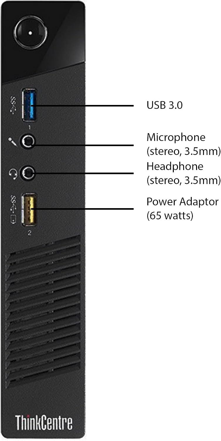 Lenovo ThinkCentre M73 Tiny Business Computer Desktop PC, Intel Core i3 4th Gen 2.9GHz, 8GB DDR3, 120GB SSD, MTG New 22 inch LED Monitor, RGB KBM & Speakers, WiFi, Windows 11 (Renewed)
