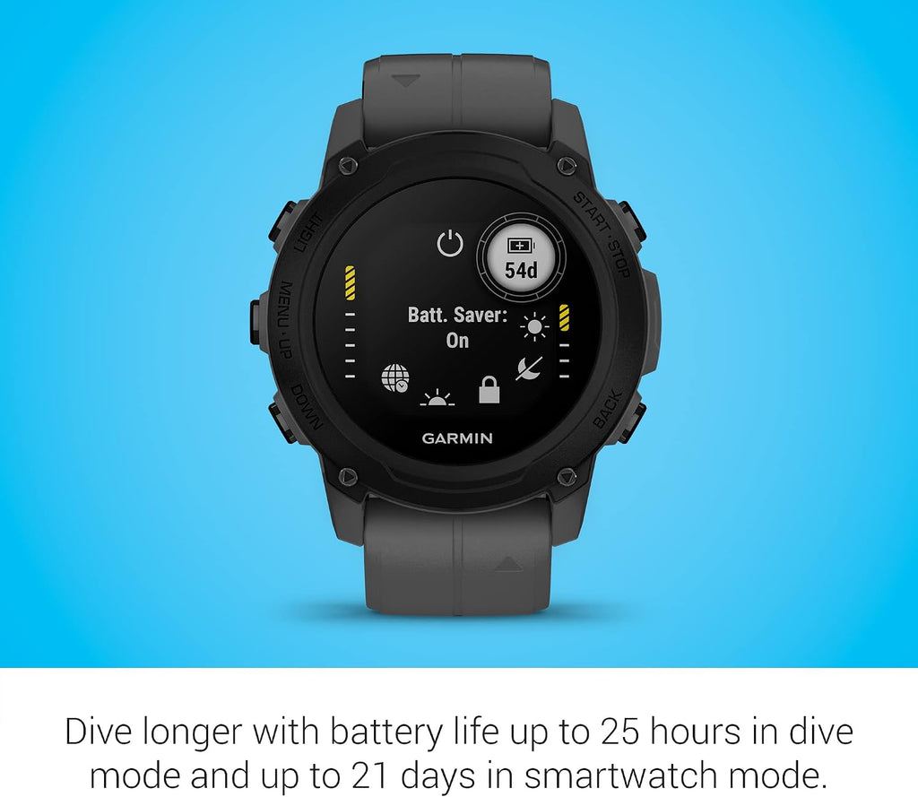 Garmin Descent™ G1, Rugged Dive Computer, Multiple Dive Modes, Activity Tracking, Slate Gray (Renewed)