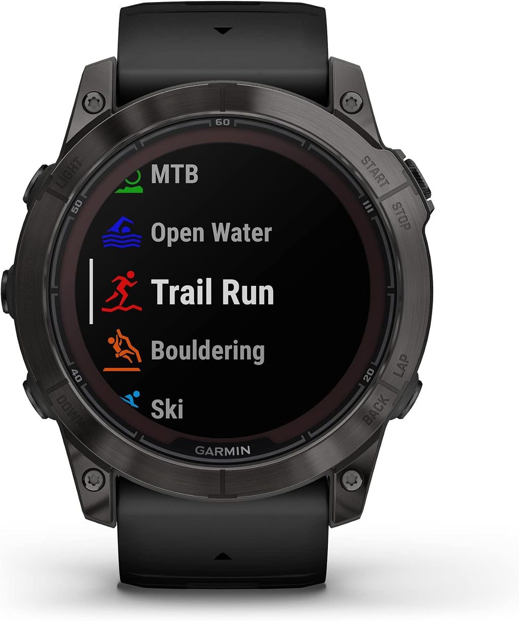 Garmin fēnix 7X Pro Sapphire Solar, Multisport GPS Smartwatch, Built-in Flashlight, Solar Charging Capability, Black