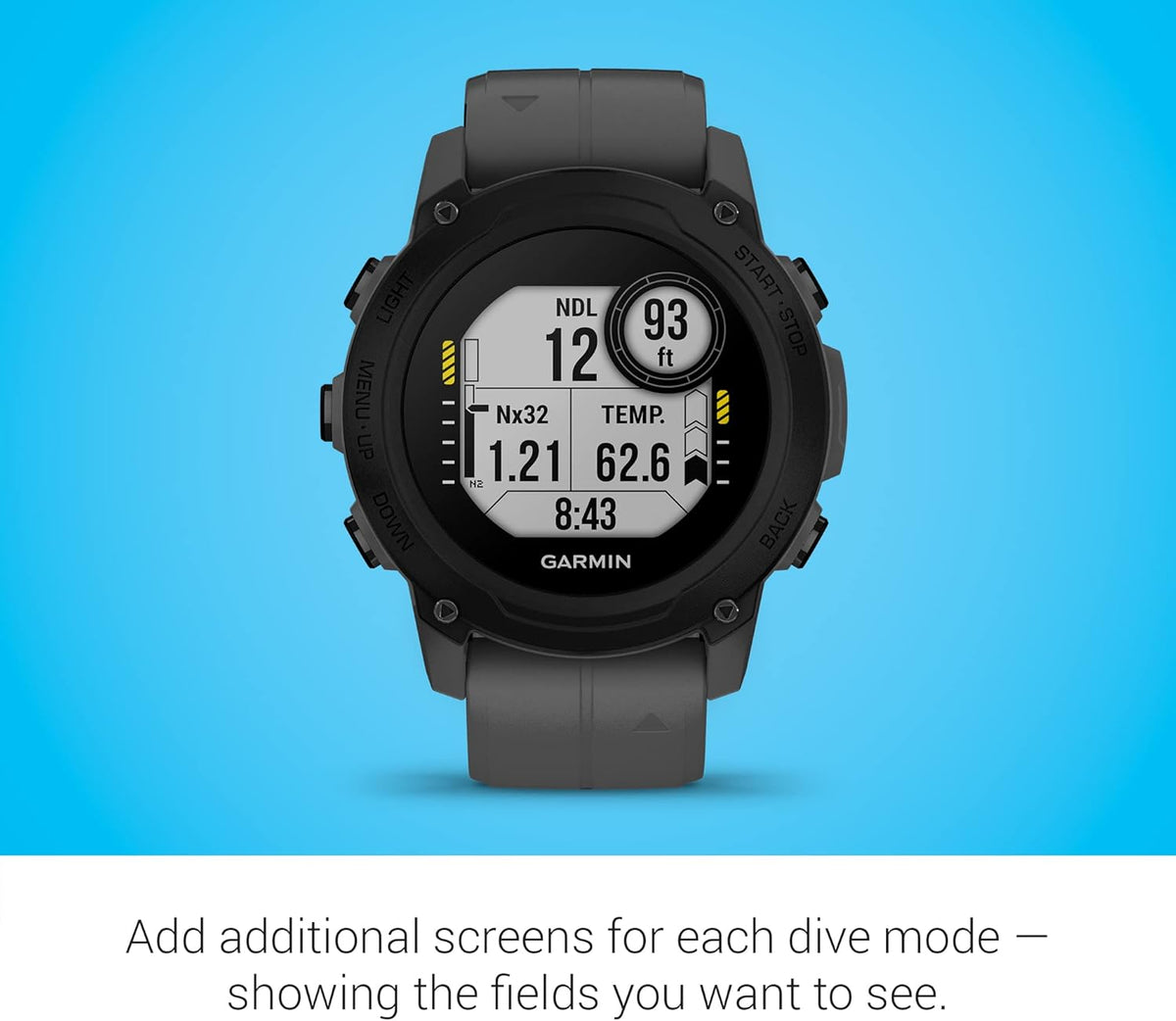Garmin Descent™ G1, Rugged Dive Computer, Multiple Dive Modes, Activity Tracking, Slate Gray (Renewed)