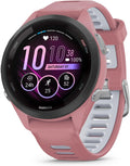 Garmin Forerunner 265S Running Smartwatch, Colorful AMOLED Display, Training Metrics and Recovery Insights, Light Pink and Powder Gray (Renewed)