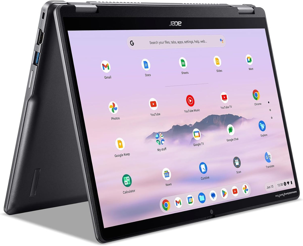 Acer Chromebook Plus Spin 514 2-in-1 Laptop (14' FHD+ Touchscreen, Intel Core i5-1334U, 8GB DDR5, 640GB (512GB SSD+128GB SD Card)), Backlit KB, 1080p Webcam, Wi-Fi 6E, IST HUB, Chrome OS w/Google AI