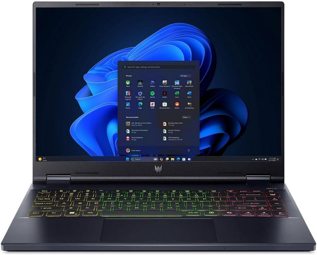 acer Predator Helios Neo 14 Gaming AI PC Laptop 14.5' WQXGA (2560x1600) 120Hz (100% sRGB, G-SYNC) Intel 16-core Ultra 7 155H 16GB RAM 1TB SSD GeForce RTX 4070 RGB Backlit Win11 ICP Hub