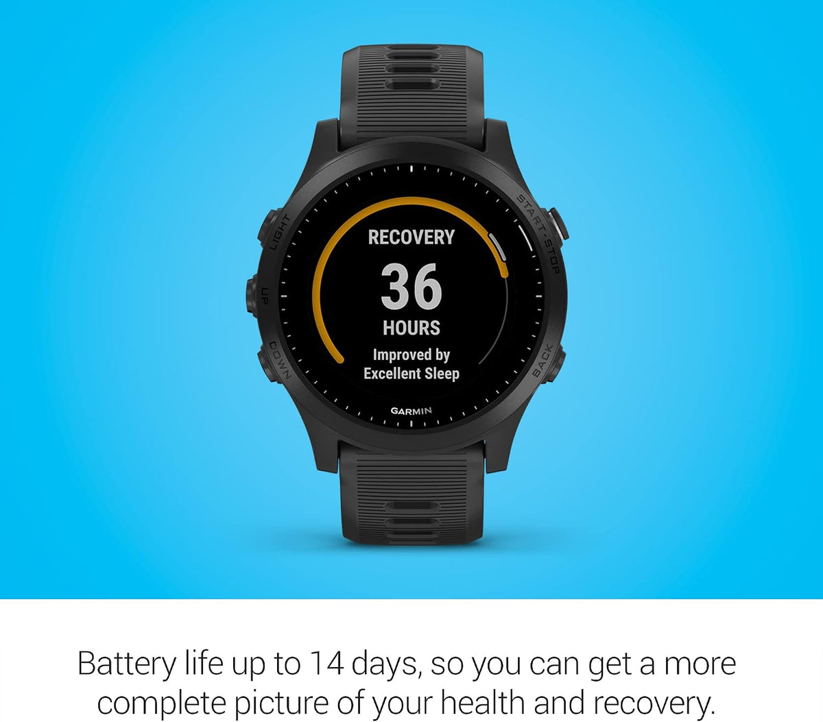 Garmin Forerunner 945, Premium GPS Running/Triathlon Smartwatch with Music, Black (Renewed)