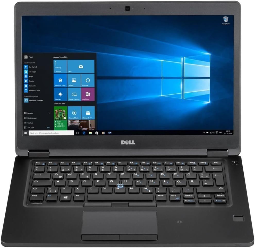 Dell Latitude 5480 Intel Core i5-6300U X2 3GHz 8GB 256GB SSD 14', Black (Renewed)
