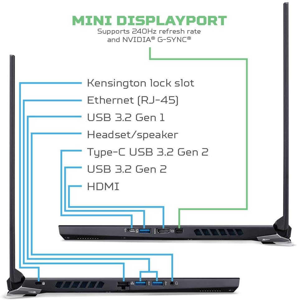 Acer Predator Helios 300 Gaming Laptop, Intel i7-10750H, NVIDIA GeForce RTX 2060 6GB, 15.6' Full HD 144Hz 3ms IPS Display, 16GB Dual-Channel DDR4, 512GB NVMe SSD, Wi-Fi 6, RGB Keyboard, PH315-53-72XD