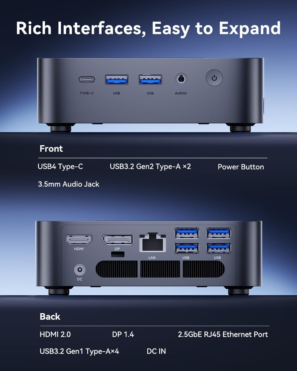 ACEMAGIC Matrix Mini M1 Mini PC Windows 11 Pro Intel Core i9 13900HK 32GB RAM 1TB SSD (14C/20T) up to 5.4GHZ USB4/HDMI/DP WiFi 6E 2.5G LAN, Mini Computers Mircro Desktop Beat I9 12900HK 7840HS 6800H