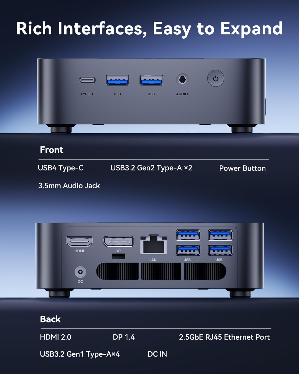ACEMAGIC Matrix Mini M1 Mini PC Windows 11 Pro Intel Core i9 13900HK 32GB RAM 1TB SSD (14C/20T) up to 5.4GHZ USB4/HDMI/DP WiFi 6E 2.5G LAN, Mini Computers Mircro Desktop Beat I9 12900HK 7840HS 6800H
