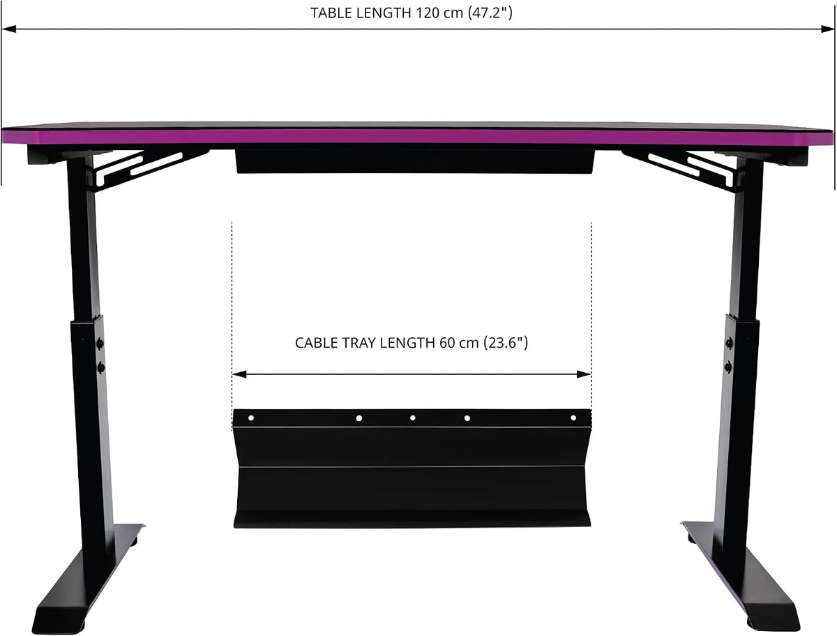 Cooler Master GD120 PC Gaming Desk with Cable Management, Water-Repellent Mousepad, Modern Simple Sturdy Style Table Workstation for Home Office