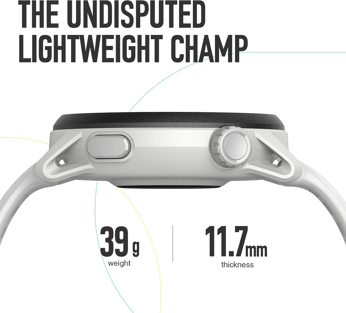COROS PACE 3 GPS Sport Watch - Lightweight, Comfortable Running Watch, 17-Day Battery Life, Accurate GPS, Heart Rate Monitor, Navigation, Sleep Tracking - White Silicone