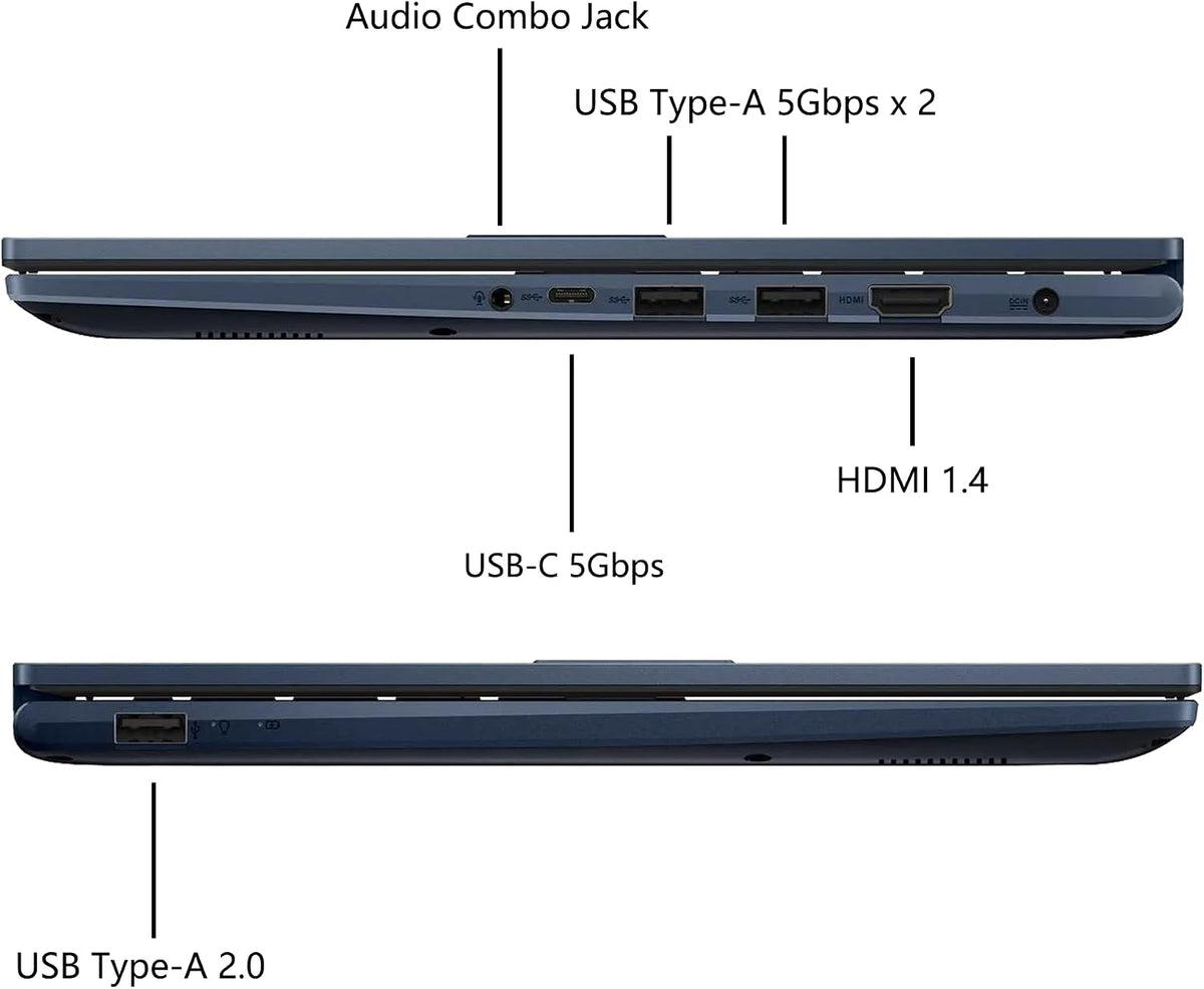 ASUS Vivobook 14' FHD Laptop for Student Business Home School, Intel 10-Core i5-1334U, 24GB RAM 1TB SSD, Numeric Keypad, Private Webcam, Windows 11