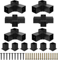 JEXALINE Pergola Kit for 4'x4' Lumber, Heavy Duty Pergola Brackets with 3-Way & 4-Way Corner Brackets, DIY Gazebo Kit for Outdoor Patio Backyard Garden, Fits Actual 3.6' x 3.6' Wood