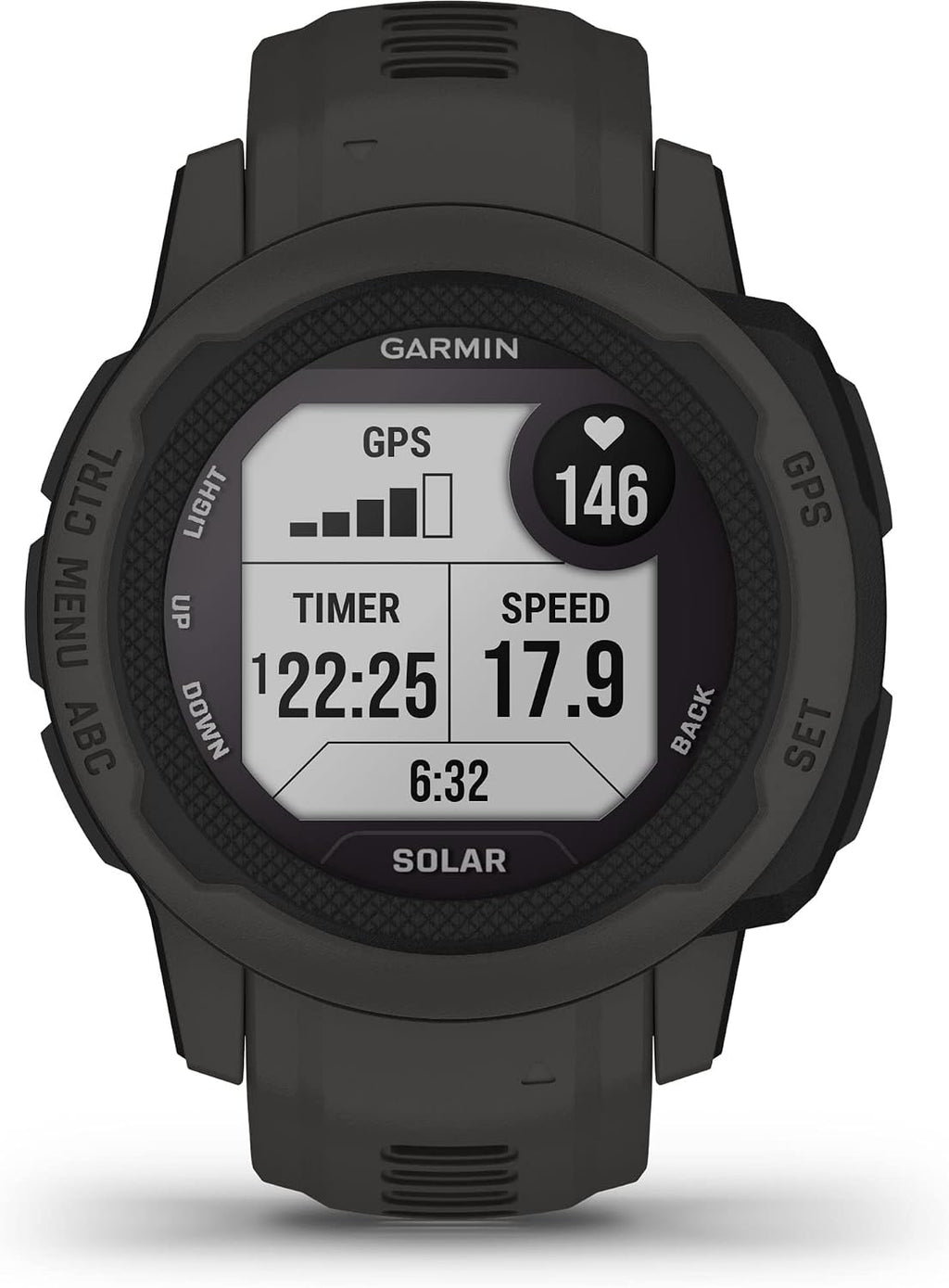 Garmin Instinct 2S Solar, Smaller-Sized GPS Outdoor Watch, Solar Charging Capabilities, Multi-GNSS Support, Tracback Routing, Graphite, 40 MM (Renewed)