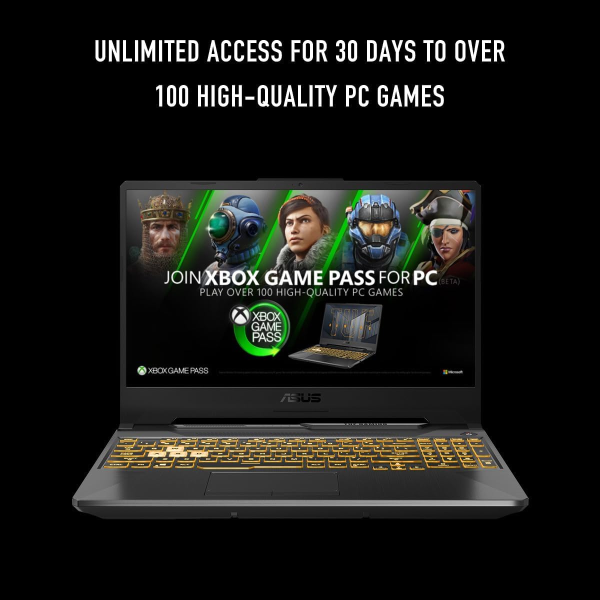 ASUS TUF Gaming A15 Gaming Laptop, 15.6' FHD 16:9 144Hz Display, AMD Ryzen™ 5 7535HS Processor, NVIDIA® GeForce RTX™ 3050, 16GB DDR5, 512GB PCIe® Gen 4.0 SSD, Wi-Fi 6, Windows 11 Home, FA506NC-DS53