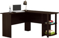 Ameriwood Home Dakota L-Desk with Bookshelves, Espresso