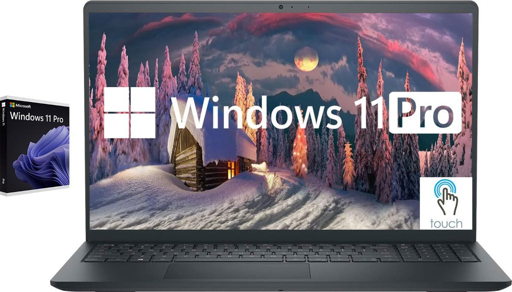 Dell Inspiron Touchscreen Laptop, 15.6' Business & Student Laptop Computer, Windows 11 Pro Laptop 32GB RAM 1TB SSD, Intel i5-1155G7 Processor, Full HD IPS Display, Numeric Keypad, HDMI, Carbon Black