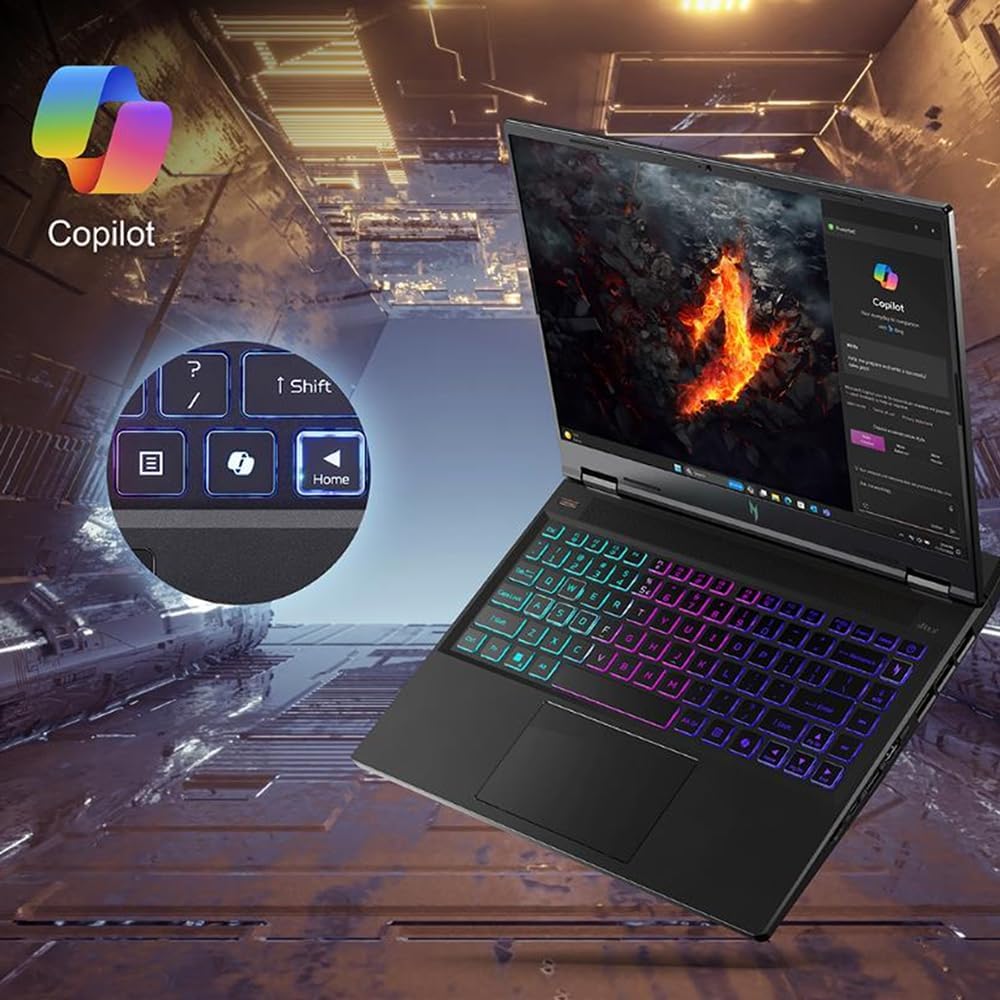 Acer Nitro 14 Gaming Laptop | AMD Ryzen 7 8845HS Octa-Core AI Capable Processor | NVIDIA GeForce RTX 4060 Laptop GPU | 14.5' WUXGA IPS 120Hz Display | 16GB LPDDR5X | 512GB SSD | WiFi 6E | AN14-41-R74Z