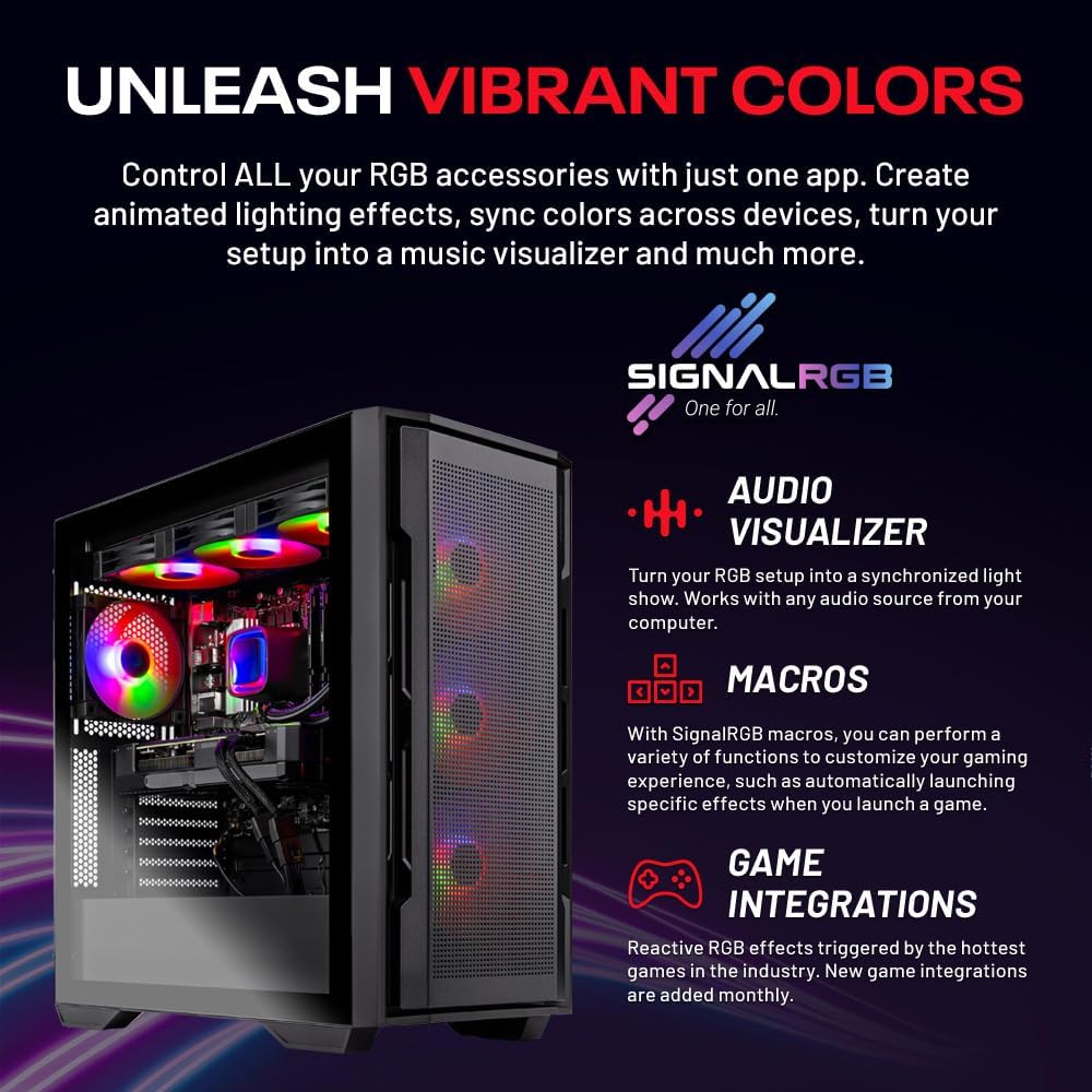 Skytech Gaming Rampage Desktop PC, Intel i7 14700F 2.1 GHz (5.3GHz), NVIDIA RTX 4070 12GB, 2TB NVMe SSD, 16GB DDR5 RAM 5200, 750W Gold PSU, 360mm ARGB AIO, Wi-Fi, Win 11