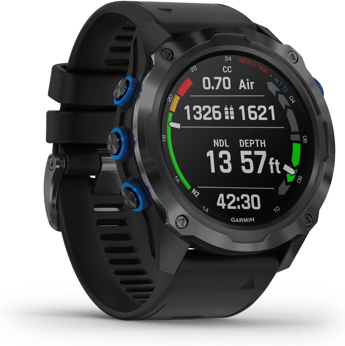 Garmin Descent Mk2i, Watch-Style Dive Computer with Air Integration, Multisport Training/Smart Features, Titanium with Black Band