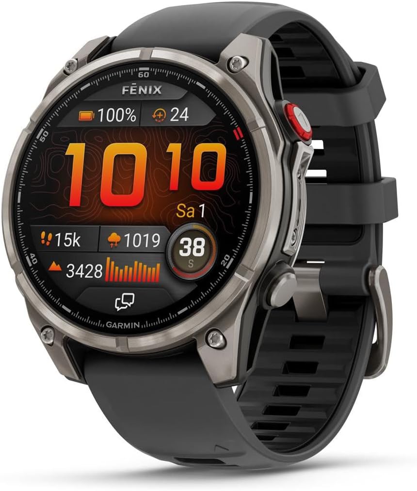 Garmin fenix 8 Pro 47mm, LTE Premium AMOLED Smartwatch, Graphite