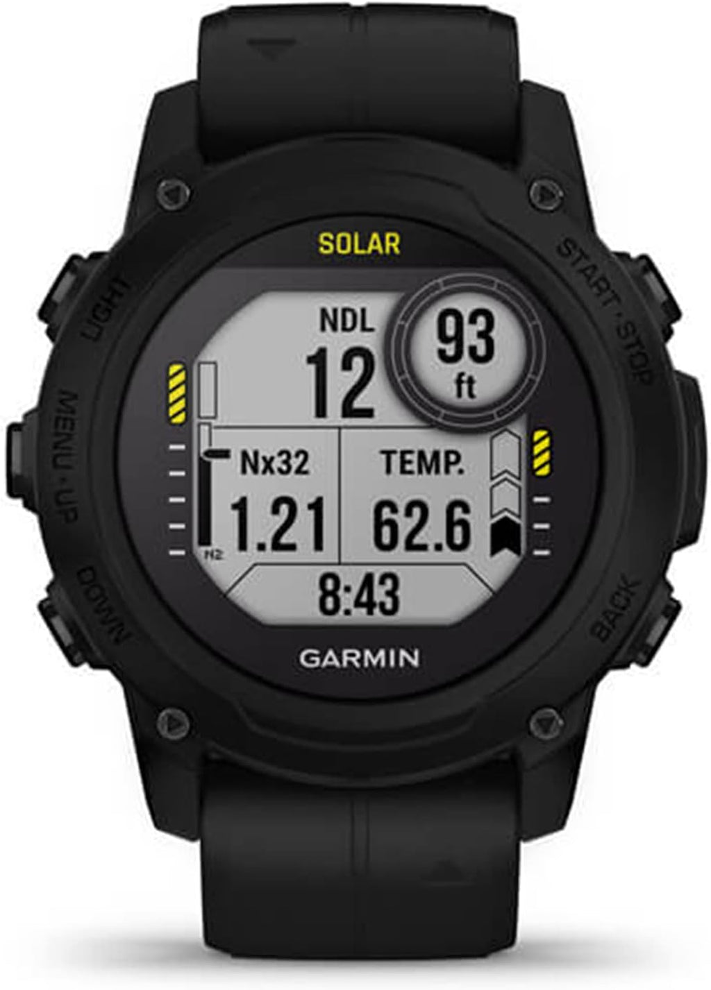 Garmin Descent™ G1 Solar, Rugged Dive Computer with Solar Charging Capabilities, Multiple Dive Modes, Activity Tracking, Black (Renewed)
