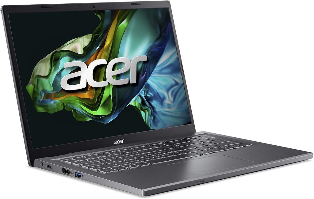acer Aspire 5 14 Slim Laptop | 14' WUXGA (1920 x 1200) IPS |Core i5-1335U | Intel Iris Xe Graphics | 8GB LPDDR5 | 512GB Gen 4 SSD | Wi-Fi 6E | USB4/Thunderbolt 4 | Backlit KB | A514-56M-576D, Gray