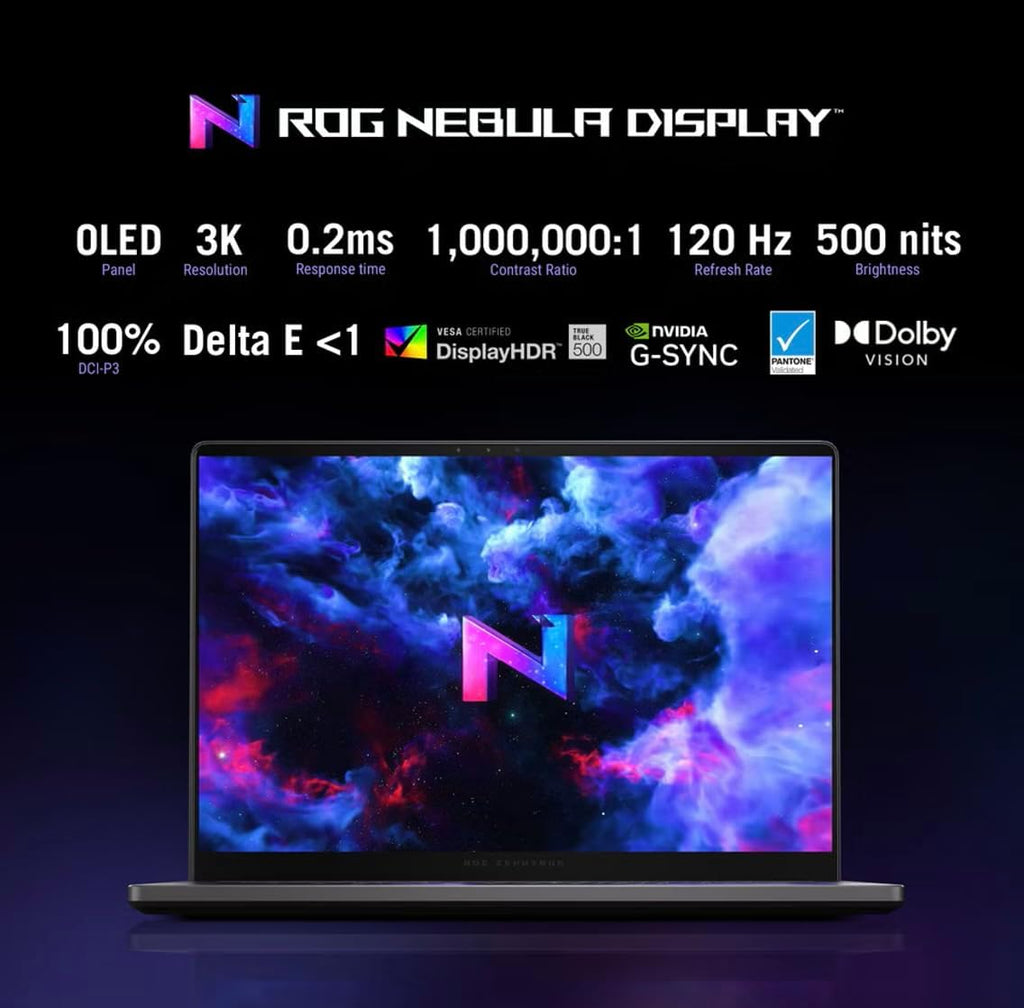 ASUS ROG Zephyrus G14 AI Gaming Laptop 14.0' 120Hz Display (AMD Ryzen 9 270, GeForce RTX 5070 8GB, 32GB LPDDR5X, 2TB PCIe SSD, RGB Keyboard, WiFi 7, Webcam, Win 11 Home) w/DKZ USB Port Expander