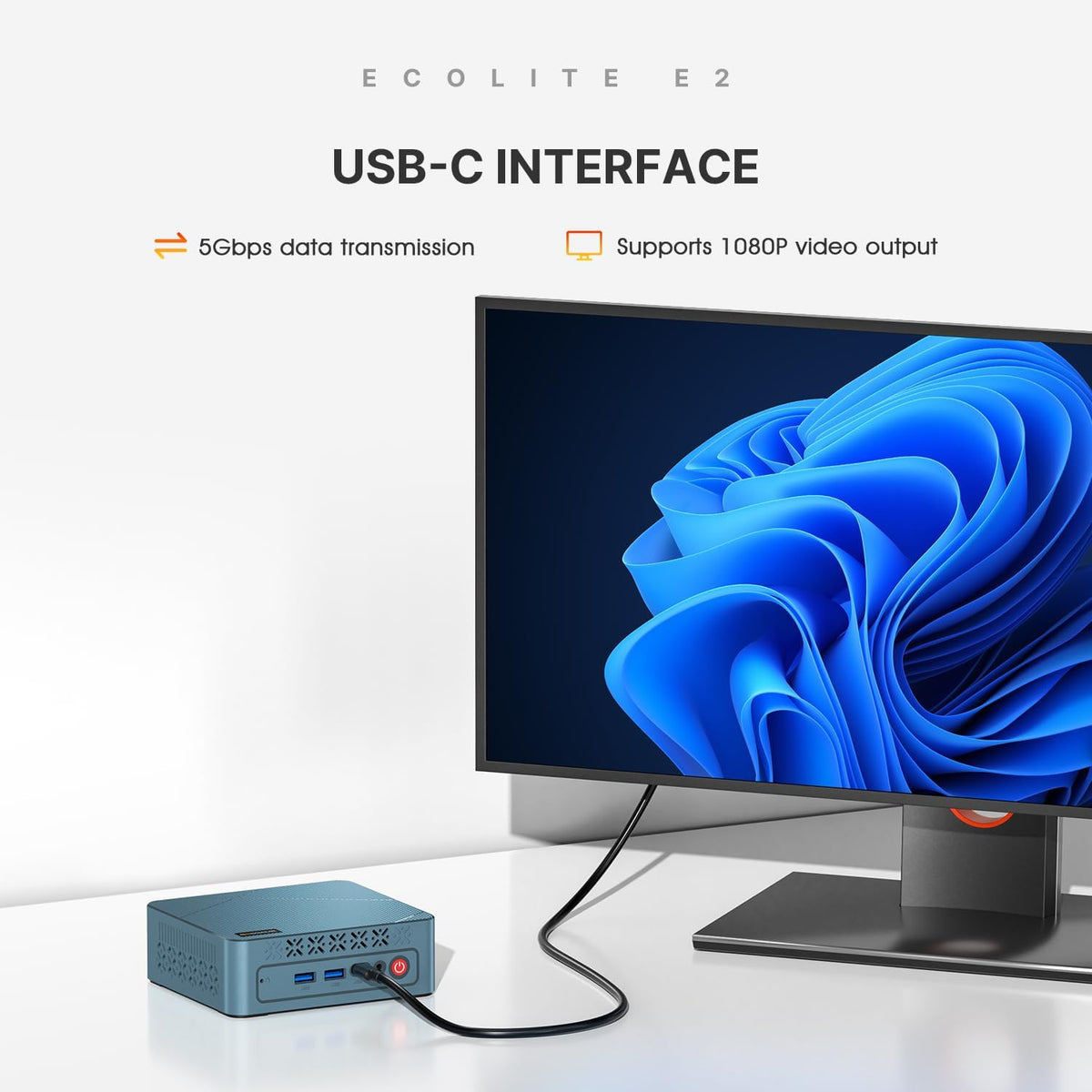 BOSGAME E2 Mini PC, AMD Ryzen 5 3550H (MAX 3.7GHz), 16GB DDR4 RAM, 512GB NVMe SSD, 11 Pro, Triple Display, WiFi 5/BT 5.2, Gigabit Ethernet, Mini Computer, Home & Work Office & Business