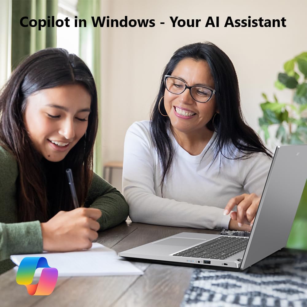 Acer Aspire Go 15 AI Ready Laptop | 15.6' FHD IPS Display | AMD Ryzen 3 7320U | AMD Radeon 610M Graphics | 8GB LPDDR5 | 128GB PCIe SSD | Wi-Fi 6 | Windows 11 Home in S Mode | AG15-21P-R5YG