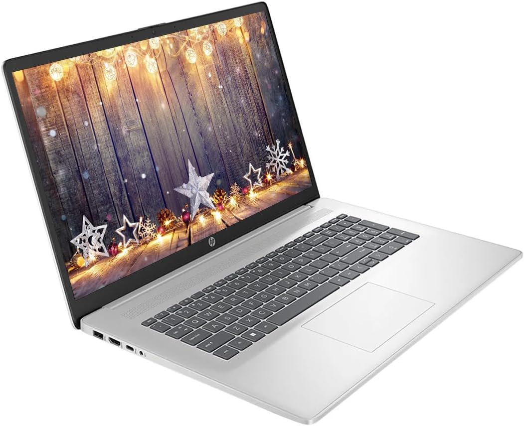 HP 17.3' Touchscreen Laptop Computer, 6-Cores AMD Ryzen 5, Windows 11, PLUSERA Earphones (32GB RAM | 1.5TB Storage)