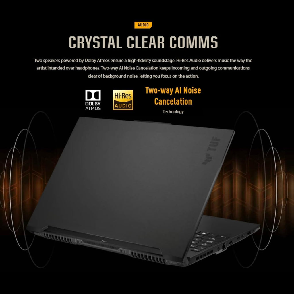 ASUS TUF Gaming A16 Laptop 16' FHD+ 165Hz 7ms 100% sRGB AMD Octa-core Ryzen 7 7735HS 32GB RAM 1TB SSD Radeon RX 7700S 8GB (>RTX4060) Backlit Type-C USB4 Fast Charging Win11 ICP Accessory