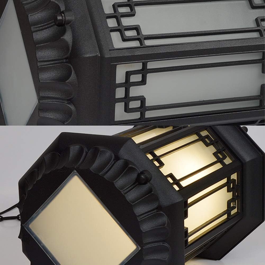 Ip55 Outdoor External Aluminum Chandelier Ceiling Lamp with Frosted Glass Lantern Decoration Patio Garden Pavilion Grape Rack Balcony Hanging Lamp Flush Mount Light
