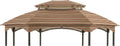Garden Winds Durable 350 Replacement Canopy Top Compatible with Manhattan 10' x 12' Gazebo Model L-GZ1138PST - Stripe Canyon