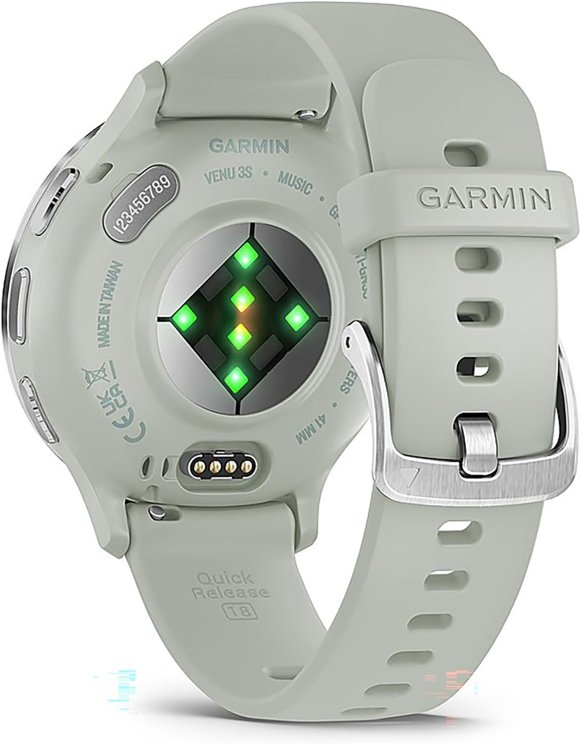 Garmin Venu 3S Health Fitness GPS Smartwatch Silver Bezel/Gray Band (41mm) - (Renewed)