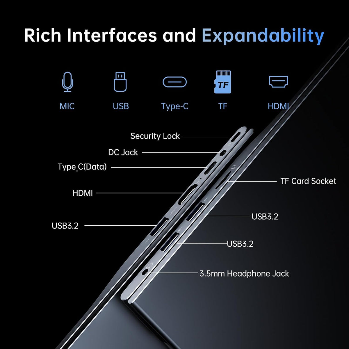 MALLRACE 2026 New Laptop,15.6-inch IPS with Windows 11 PRO Laptop with Quad-Core N95(Up to 3.4GHz),16GB DDR4 512GB SSD,Metal Shell, BT5.0, 5G WiFi, USB3.2, Type_C, Webcam, 38Wh Battery